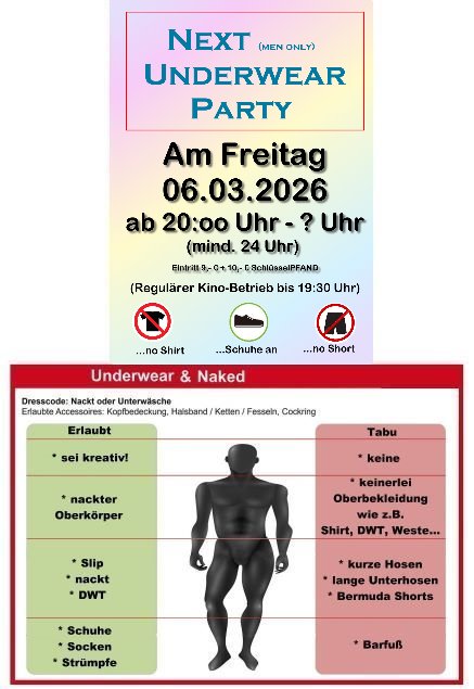 Next Underwear Party 6. März 2026